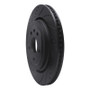 R1 16-24 Cadillac ATS Rear Left Drilled & Slotted Black Brake Rotor