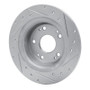 R1 05-22 Acura ILX Rear Left Drilled & Slotted Silver Brake Rotor