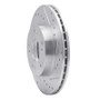 R1 02-15 Acura RSX Front Right Drilled & Slotted Silver Brake Rotor