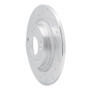 R1 00-09 Honda S2000 Rear Left Drilled & Slotted Silver Brake Rotor
