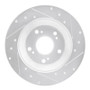 R1 00-09 Honda S2000 Rear Left Drilled & Slotted Silver Brake Rotor
