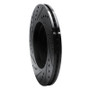 R1 07-10 Chevrolet Cobalt Front Right Drilled & Slotted Black Brake Rotor