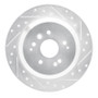R1 14-16 Acura MDX Rear Right Drilled & Slotted Silver Brake Rotor
