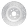 R1 14-16 Acura MDX Rear Right Drilled & Slotted Silver Brake Rotor