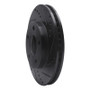 R1 97-05 Chevrolet Classic Front Right Drilled & Slotted Black Brake Rotor