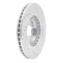 R1 14-20 Acura TLX Front Left Drilled & Slotted Silver Brake Rotor