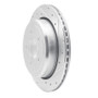R1 03-11 Ford Crown Victoria Rear Right Drilled & Slotted Silver Brake Rotor