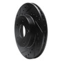 R1 85-91 Buick Skylark Front Left Drilled & Slotted Black Brake Rotor
