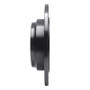 R1 99-01 Acura RL Rear Left Drilled & Slotted Black Brake Rotor