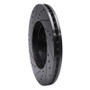 R1 99-04 Acura RL Front Right Drilled & Slotted Black Brake Rotor