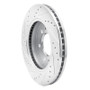 R1 09-09 Ford F-150 RWD Front Right Drilled & Slotted Silver Brake Rotor