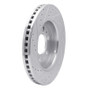 R1 07-21 Ford F-150 RWD Front Right Drilled & Slotted Silver Brake Rotor