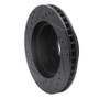 R1 63-82 Chevrolet Corvette Front Right Drilled & Slotted Black Brake Rotor