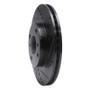 R1 98-99 Acura CL Front Right Drilled & Slotted Black Brake Rotor