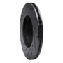 R1 98-99 Acura CL Front Right Drilled & Slotted Black Brake Rotor