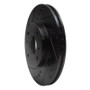 R1 98-99 Acura CL Front Left Drilled & Slotted Black Brake Rotor