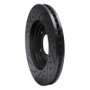 R1 91-96 Acura NSX Front Right Drilled & Slotted Black Brake Rotor