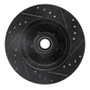 R1 70-81 Buick Electra Front Left Drilled & Slotted Black Brake Rotor