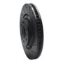 R1 04-09 Cadillac SRX Front Right Drilled & Slotted Black Brake Rotor