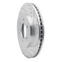 R1 02-06 Ford Expedition Front Right Drilled & Slotted Silver Brake Rotor
