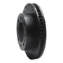 R1 06-11 Cadillac DTS Front Right Drilled & Slotted Black Brake Rotor