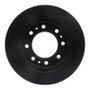 R1 06-11 Cadillac DTS Front Right Drilled & Slotted Black Brake Rotor