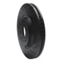 R1 06-16 Buick Lucerne Front Right Drilled & Slotted Black Brake Rotor