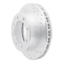 R1 99-05 Ford F-250 4WD (Super Duty) Front Right Drilled & Slotted Silver Brake Rotor