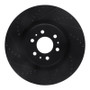 R1 04-11 Cadillac STS Front Left Drilled & Slotted Black Brake Rotor