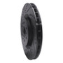 R1 04-11 Cadillac STS Front Left Drilled & Slotted Black Brake Rotor