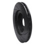 R1 04-11 Cadillac STS Front Left Drilled & Slotted Black Brake Rotor