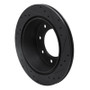 R1 00-11 Cadillac DTS Rear Left Drilled & Slotted Black Brake Rotor