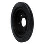 R1 97-13 Cadillac XLR Rear Right Drilled & Slotted Black Brake Rotor
