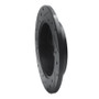 R1 86-92 Buick Riviera Rear Right Drilled & Slotted Black Brake Rotor