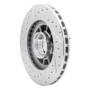 R1 95-97 Ford Ranger (USA/Canada) Front Right Drilled & Slotted Silver Brake Rotor