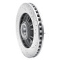 R1 97-00 Ford Expedition Front Left Drilled & Slotted Silver Brake Rotor