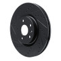 R1 13-19 Buick Regal Front Left Drilled & Slotted Black Brake Rotor
