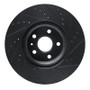 R1 13-19 Buick Regal Front Left Drilled & Slotted Black Brake Rotor