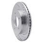 R1 97-04 Ford F-150 4WD Front Right Drilled & Slotted Silver Brake Rotor