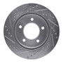 R1 97-04 Ford F-150 4WD Front Right Drilled & Slotted Silver Brake Rotor