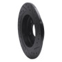 R1 11-16 Buick Regal Rear Left Drilled & Slotted Black Brake Rotor