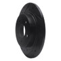 R1 06-11 Buick Lucerne Rear Left Drilled & Slotted Black Brake Rotor
