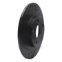 R1 98-05 Buick Park Avenue Rear Left Drilled & Slotted Black Brake Rotor