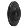 R1 77-80 Buick LeSabre Rear Right Drilled & Slotted Black Brake Rotor