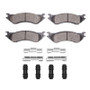 R1 00-08 Dodge Ram 4000 (Mexico) Rear Ceramic Pads & Hardware Kit