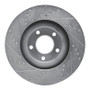 R1 07-15 Ford Edge Front Right Drilled & Slotted Silver Brake Rotor