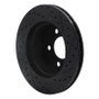 R1 90-99 Jeep Cherokee Front Left Drilled & Slotted Black Brake Rotor