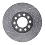 R1 99-03 Ford Windstar Front Left Drilled & Slotted Silver Brake Rotor