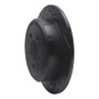R1 07-12 Dodge Nitro Rear Left Drilled & Slotted Black Brake Rotor