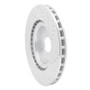 R1 07-14 Ford Mustang Front Left Drilled & Slotted Silver Brake Rotor